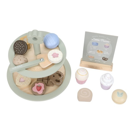 Little Dutch Patera z ciasteczkami FSC – drewniana, piętrowa zabawka dla dzieci 18m+
