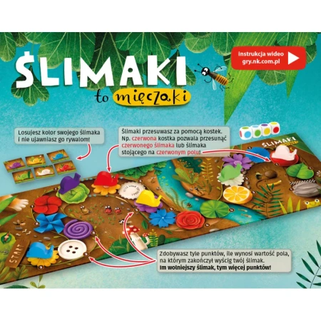 Ślimaki to mięczaki gra dla dzieci 5+
