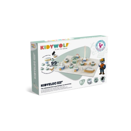 Kidywolf - – zestaw expert elektroniczny dla dzieci 8+ | Budowanie obwodów | Nauka przez eksperyment