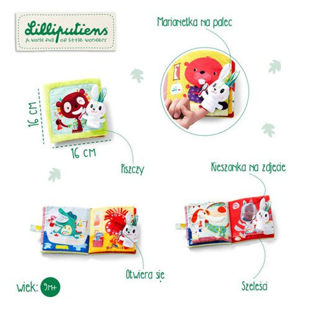 Książeczka z mini-pacynką wielofunkcyjna Królik dentysta