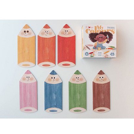 LONDJI Puzzle dla dzieci, Kocham Moje Kolory