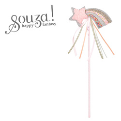 Souza! Różdżka z kometą Rainbow - akcesoria do strojów dla dzieci 3+
