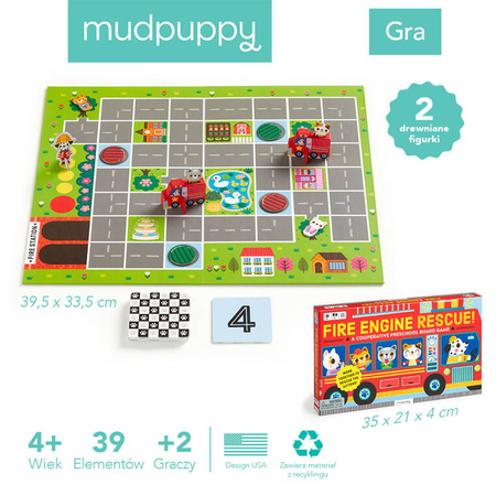 Mudpuppy Gra planszowa Straż pożarna na ratunek!+4