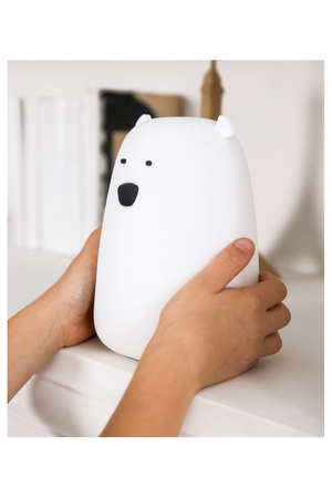 Rabbit & Friends Lampka Led Miś Biały