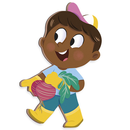 Janod Magnetyczna układanka W ogródku Magneti' stories 3+