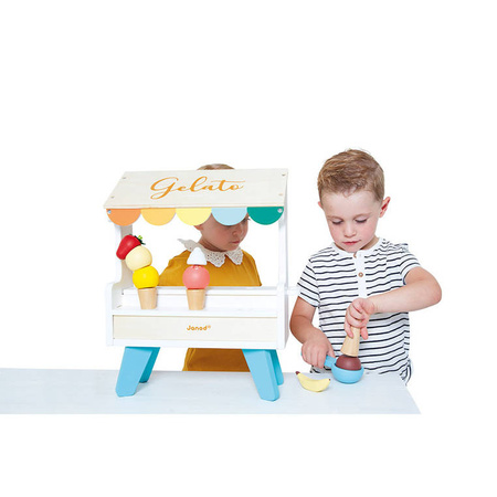 Janod Drewniane stoisko z lodami 3+ Lodziarnia