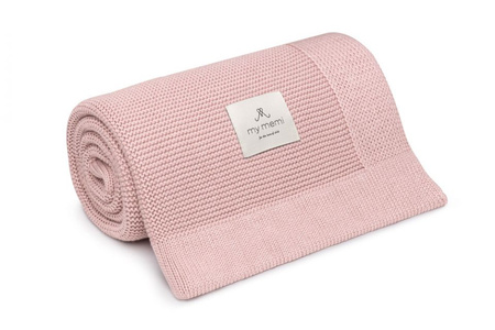 My Memi Bambusowy kocyk powder pink 80x100 - classic