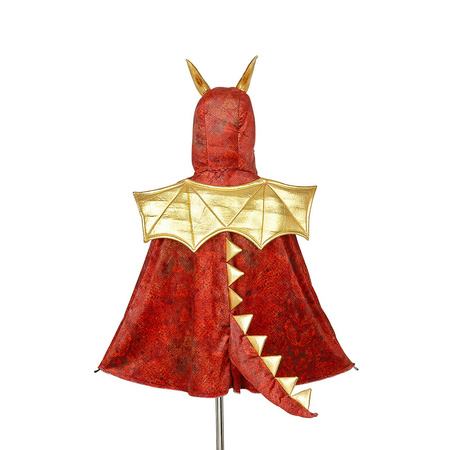 Souza! Kostium peleryna z kapturem - maską czerwony smok Red dragon 4-7 lat, strój dla chłopca