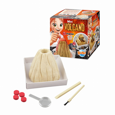 Buki Mini wulkan - erupcja i odkopywanie