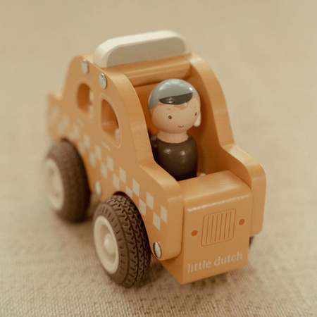 Little Dutch Taksówka FSC – drewniane auto od 12 miesięcy