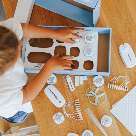 Kidywolf - zestaw elektroniczny dla dzieci 6+ , starter| Budowanie obwodów | Nauka STEM przez zabawę