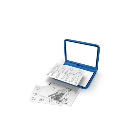 Podświetlany tablet rysunkowy +8 Kidydraw Pro Kidywolf niebieski - Manga