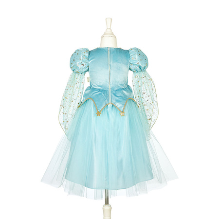 Souza! Kostium Sukienka Księżniczka Wróżka Victoria – błękitna z tiulem i złotymi detalami dla dziewczynki