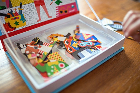 Janod Magnetyczna układanka Kostiumy Chłopiec