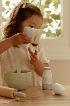 Little Dutch Zestaw do pieczenia FSC – drewniana zabawka kulinarna dla dzieci 3+