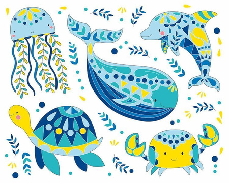 Zestaw artystyczny Brokatowe rybki