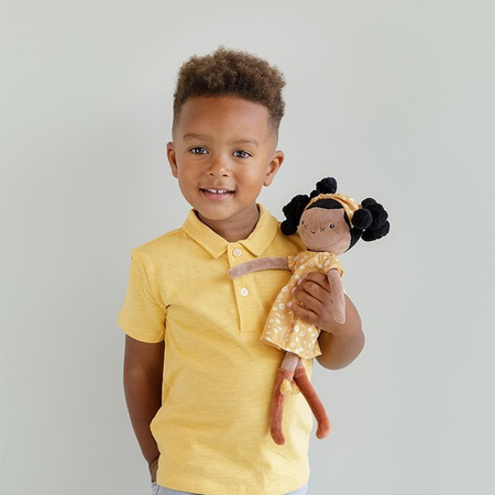 Little Dutch Lalka Evi 35 cm – miękka przytulanka w żółtej sukience