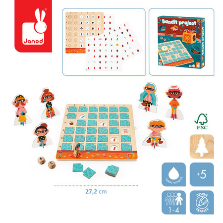 Janod Bandit Project – gra kooperacyjna i detektywistyczna dla dzieci od 5 lat