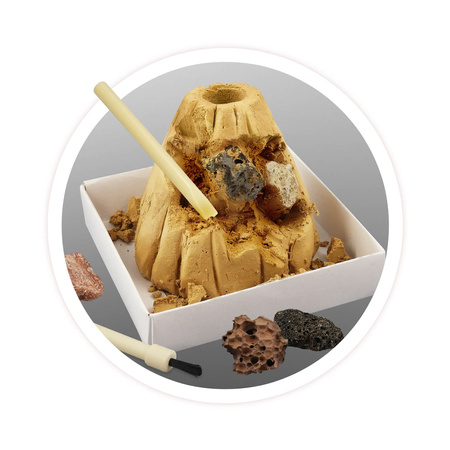 Buki Mini wulkan - erupcja i odkopywanie