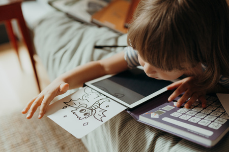 Kidywolf - pad rysunkowy z ekranem LCD wzór: Dawno, dawno temu, Baj