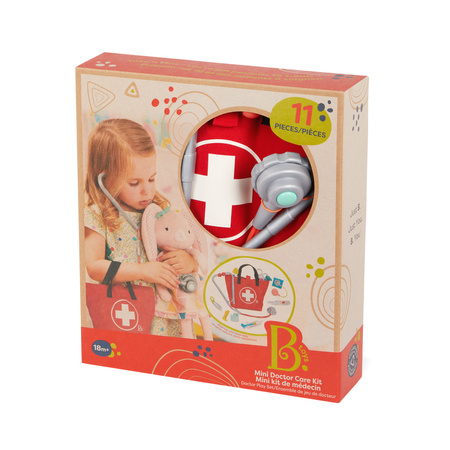 B.toys Zestaw lekarski w płóciennej torbie - Mini Doctor Care Kit