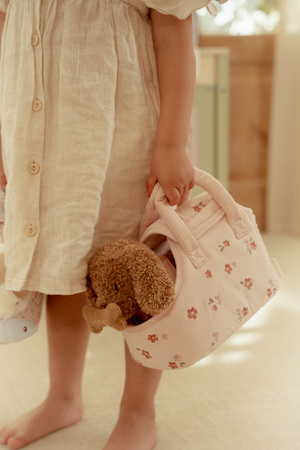 Little Dutch Pies Jackie w torbie – przytulanka z kostką magnetyczną i torbą transportową dla dzieci 12m+