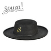 Souza! Kapelusz Muszkietera Vega – czarny filcowy z rondem i złotym zdobieniem, od 3 lat