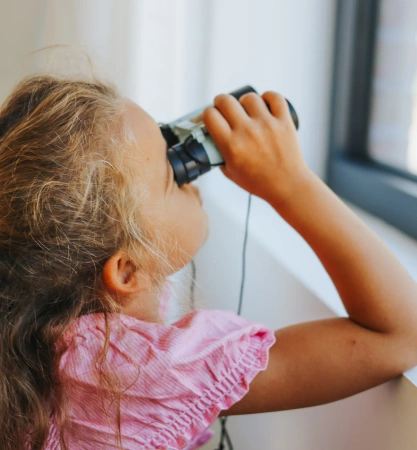 Kidywolf - lornetki dla dzieci 5+, zielona | Obserwacja natury