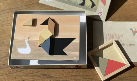 Egmont Toys – Gra magnetyczna Tangram - Logiczna układanka edukacyjna dla dzieci