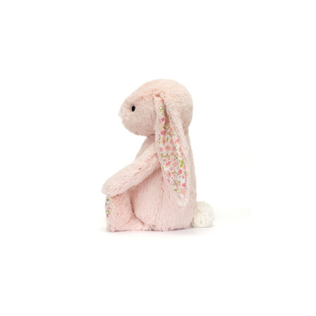 JellyCat Króliczek z Kwiecistymi Uszami Pudrowy Róż „Cherry” 31 cm