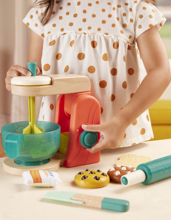 B.toys Drewniany MIKSER z akcesoriami i składnikami do pieczenia ciast