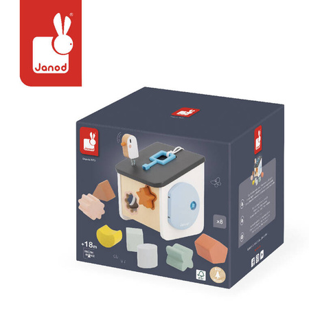 Drewniany sorter Domek dla ptaszków Sweet Cocoon 18 m +, Janod