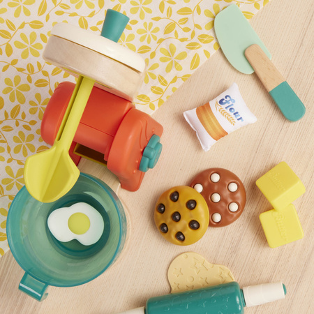 B.toys Drewniany MIKSER z akcesoriami i składnikami do pieczenia ciast