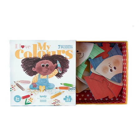 LONDJI Puzzle dla dzieci, Kocham Moje Kolory