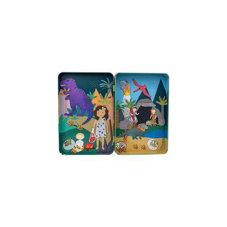 Floss & Rock Dinozaury Magnetyczna Układanka w Pudełku