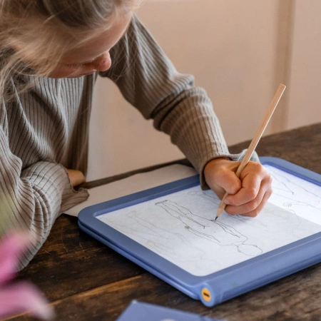 Podświetlany tablet rysunkowy +8 Kidydraw Pro Kidywolf niebieski - Manga