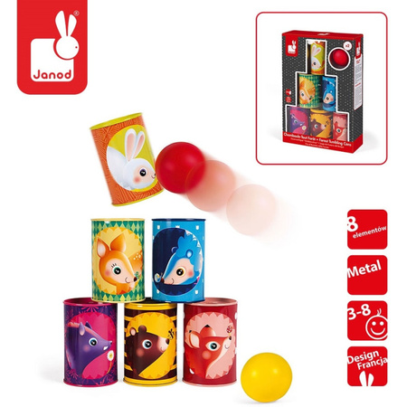 Janod Gra Zbijanie puszek Las