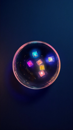 Glo Pals, Kostki sensoryczne świecące w wodzie 6 sztuk - Wróżki