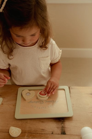 Little Dutch Zestaw do pieczenia FSC – drewniana zabawka kulinarna dla dzieci 3+