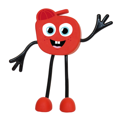 Glo Pals Postać do Kąpieli Sammy + 2 Kostki Sensoryczne Świecące w Wodzie, Czerwone LED 3+