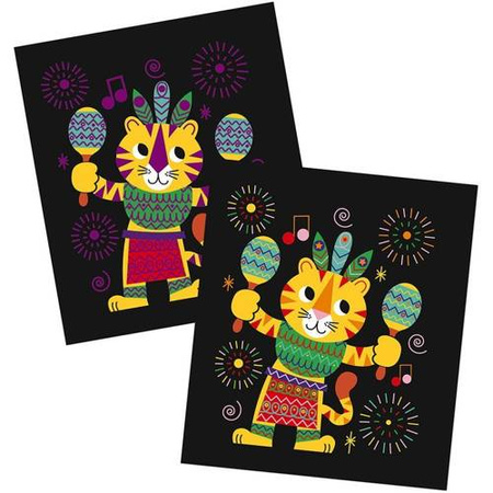 Zestaw kreatywny Do zdrapywania Graficzne zwierzątka