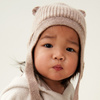 Liewood – Czapeczka niemowlęca z uszkami, 9-12 miesięcy - 50% wełna merino i 50% bawełna, bonetka - jesień zima
