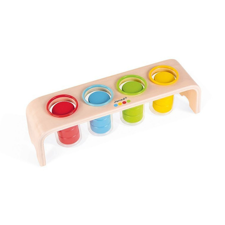 Janod Drewniana układanka sortowanie kolorów