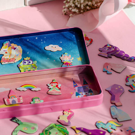 mierEdu Układanka magnetyczna - Jednorożce