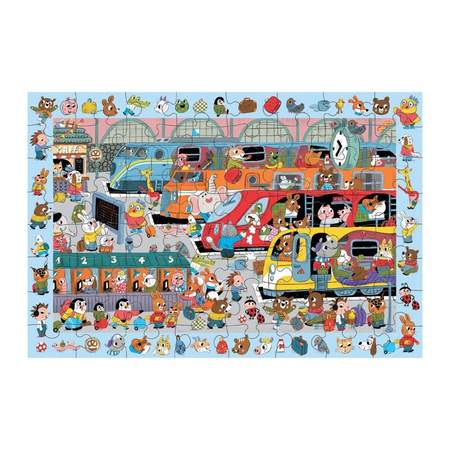 Mudpuppy Puzzle obserwacyjne Stacja kolejowa 64 el