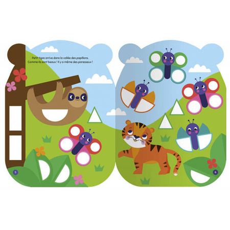 Auzou Moje pierwsze naklejki kształty Sympatyczny tygrysek