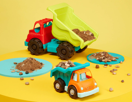 B.toys Dump Truck Duo – zestaw dwóch wywrotek z OLBRZYMIĄ ciężarówką Colossal Cruiser