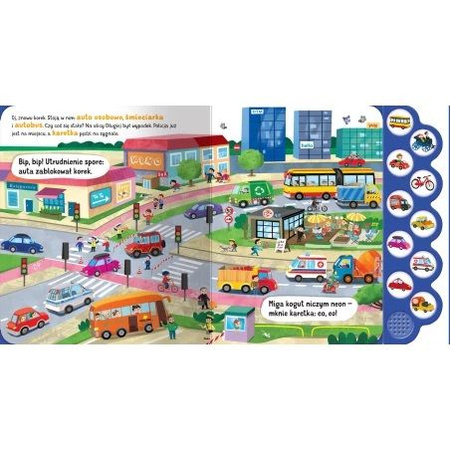 Co słychać? W mieście. Książka dźwiękowa z 10 przyciskami