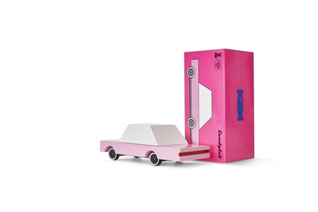 Candylab Samochód Drewniany Sedan Pink
