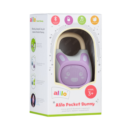 Alilo Pocket Bunny K1 Odtwarzacz MP3 fioletowy